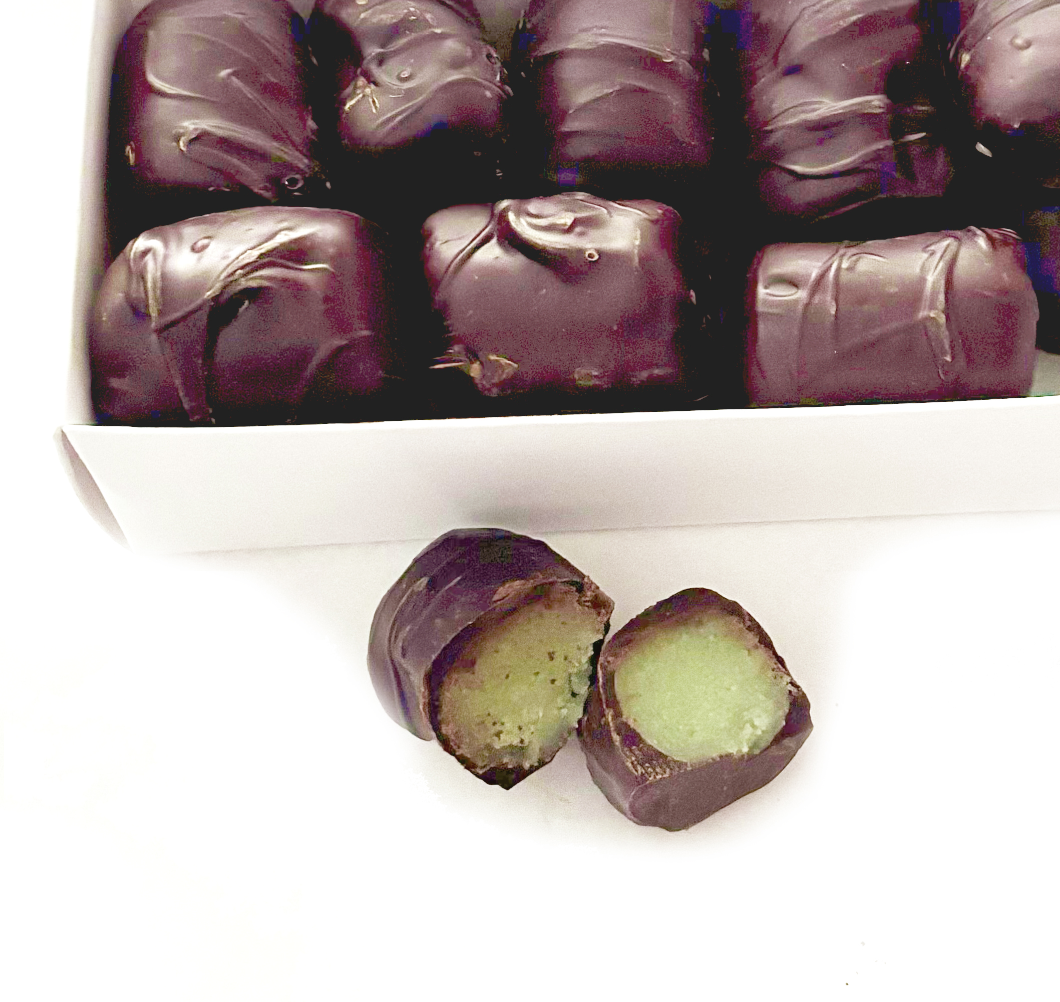 Dark Chocolate Covered Marzipan Bars