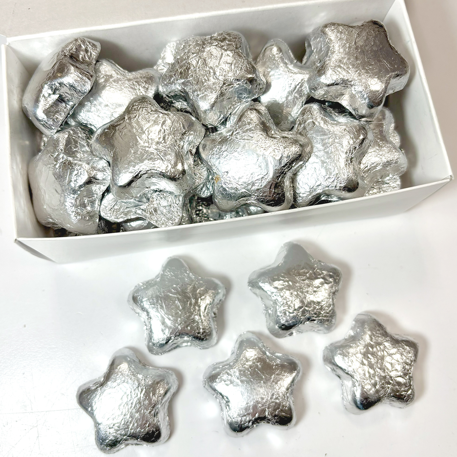 Milk Chocolate Silver Stars