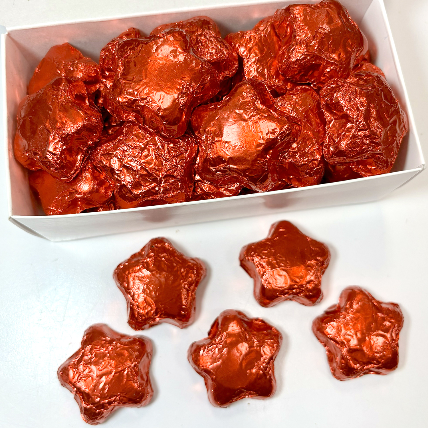 Milk Chocolate Red Stars