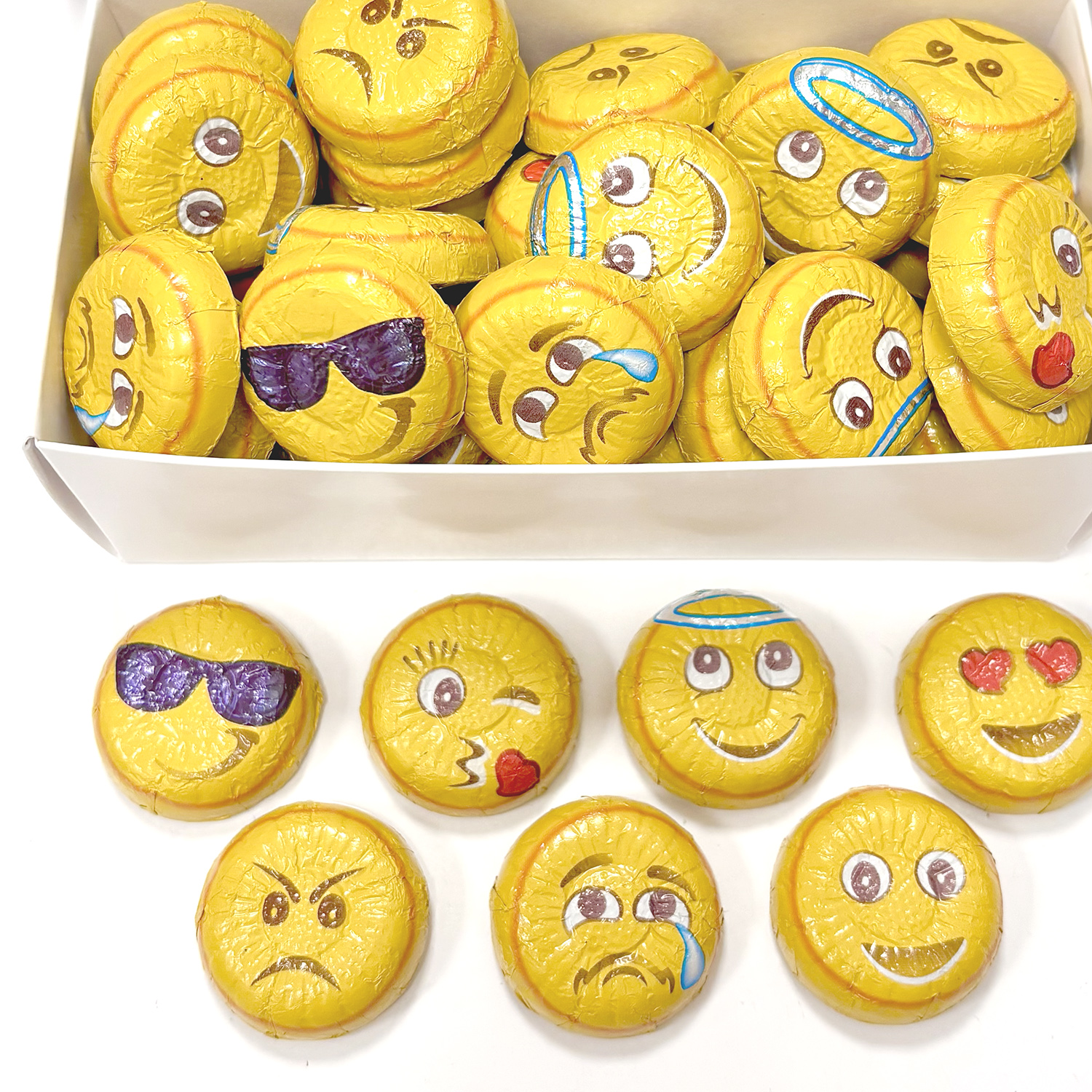 Milk Chocolate Emoji Discs