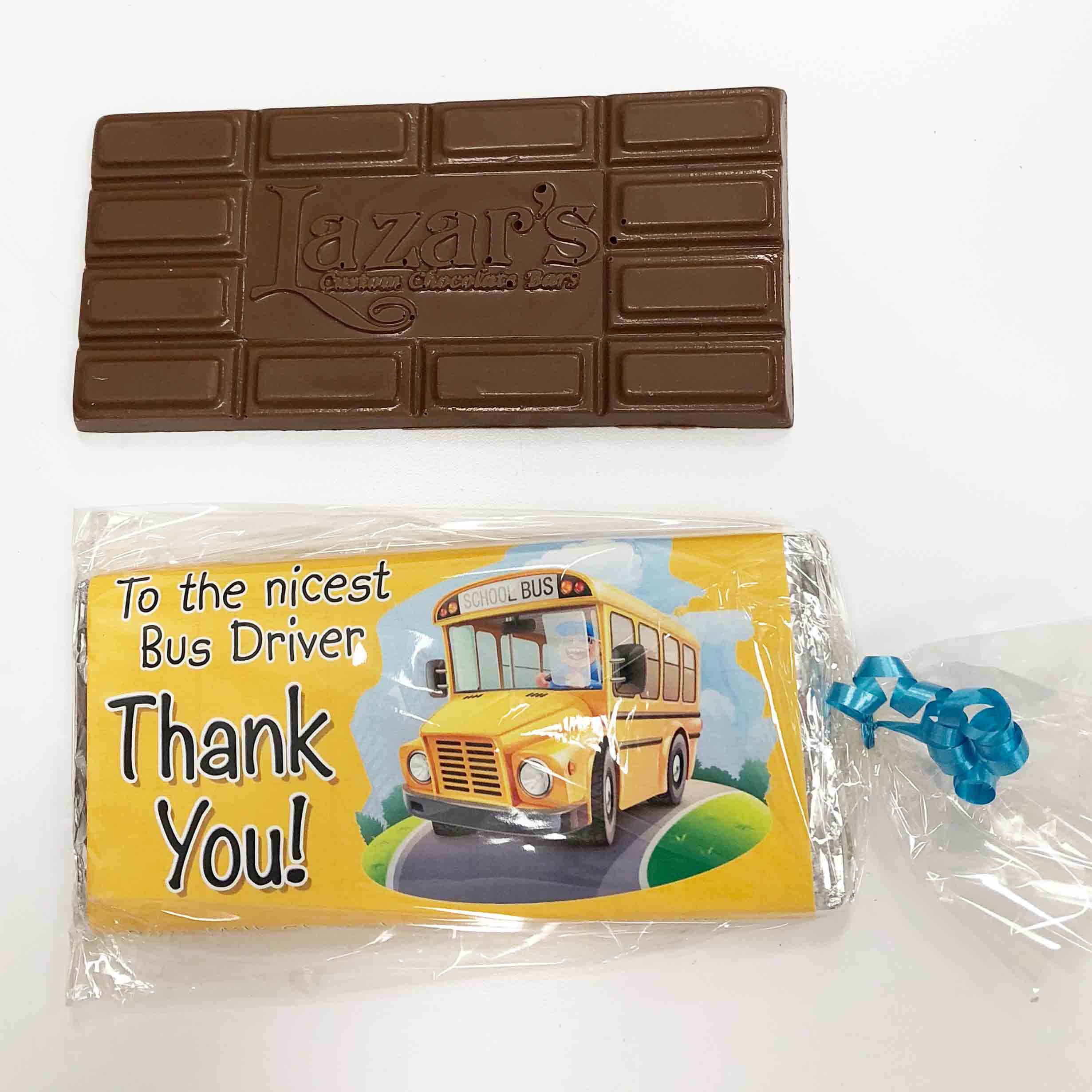 Personalized Bus Driver Chocolate Bar