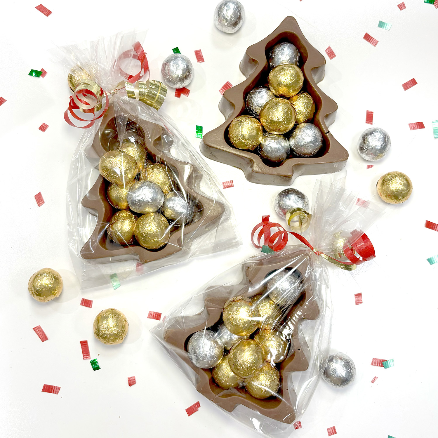 Milk Chocolate Filled Christmas Tree Dish