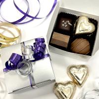 4 Piece Favor Box - Assorted Chocolate