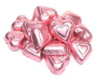 Milk Chocolate Pink Hearts
