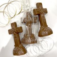 Solid 3-D Chocolate Cross