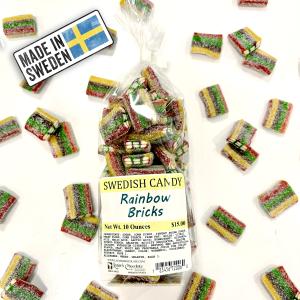 Swedish Candy - Rainbow Bricks